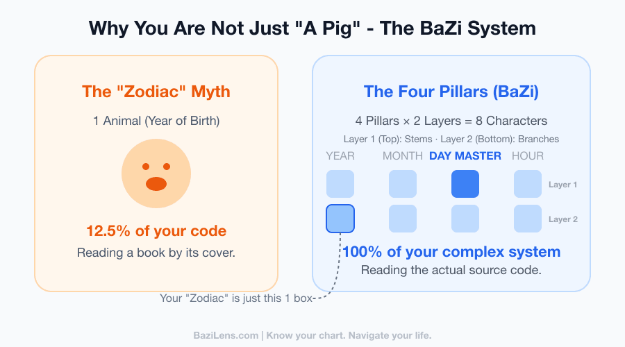 The BaZi System vs Zodiac Myth